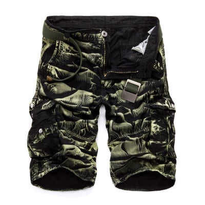 Camouflage Camo Cargo Shorts Mens