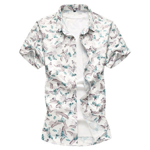 Flower Print Luxury Men Shirt