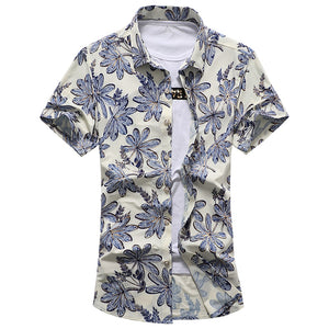 Floral Print Men Shirt