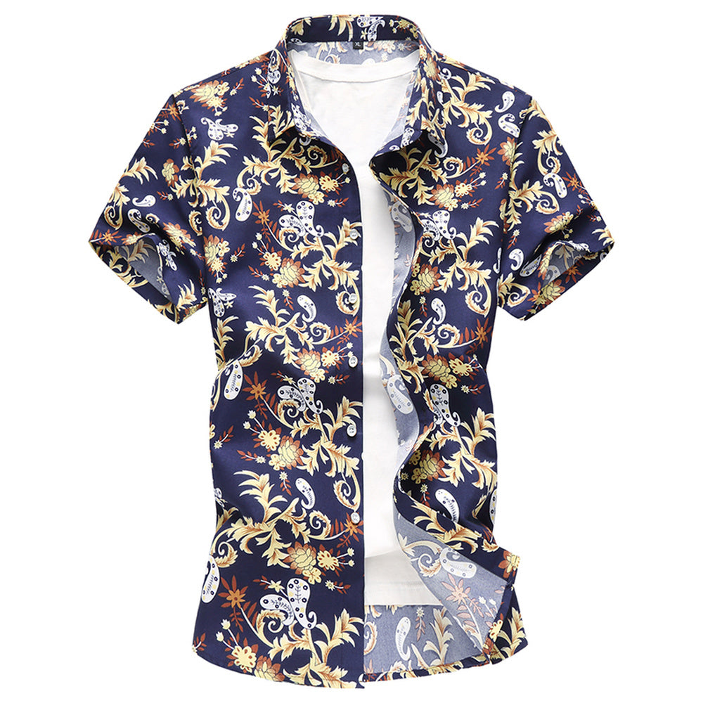 Floral Print Luxury Men's Shirt